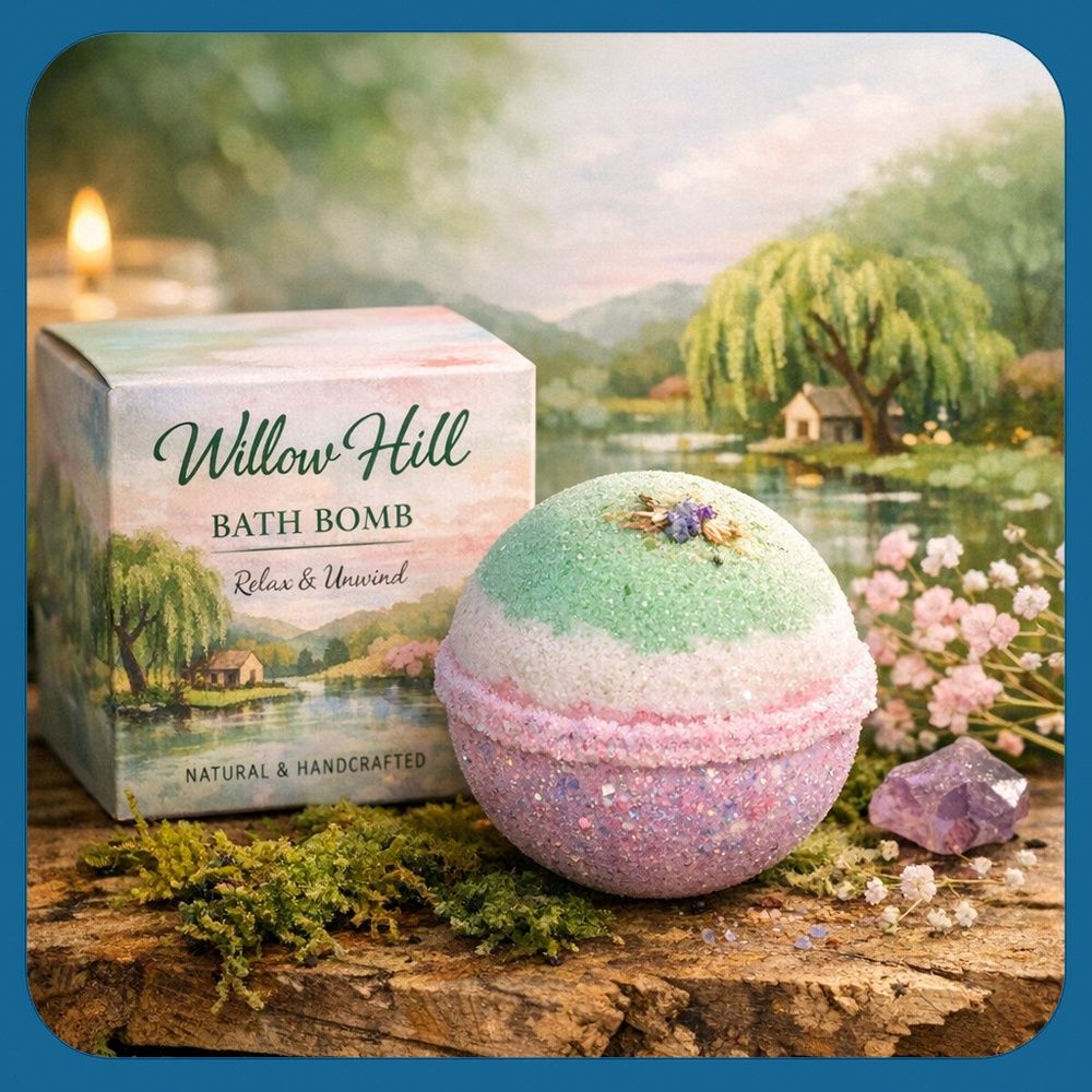 Willow Hill Bath Bombs, Scent: Vanilla &amp; Coconut