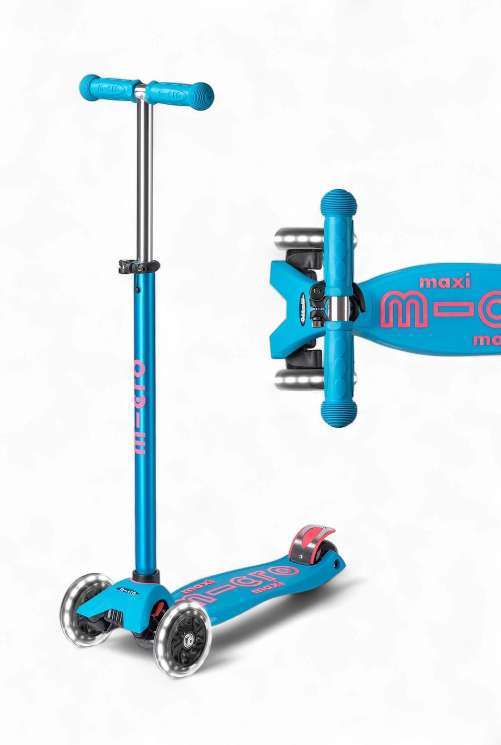 Micro Maxi LED Scooter, Color: Aqua