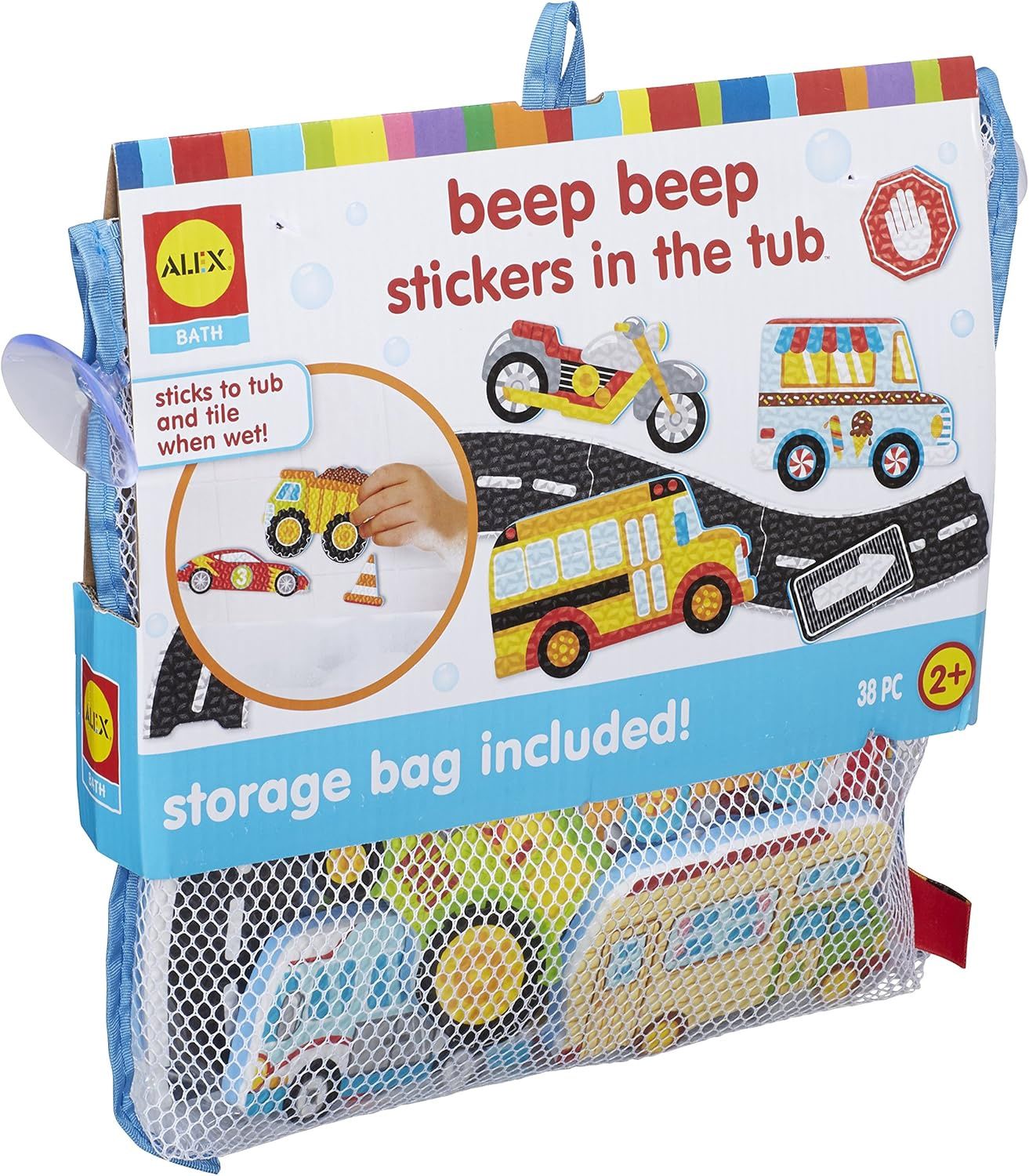 Beep Beep Stickers in the Tub