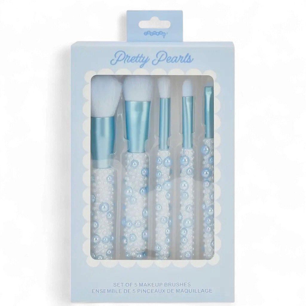 Blue Pearl 5 piece Makeup Brush Set