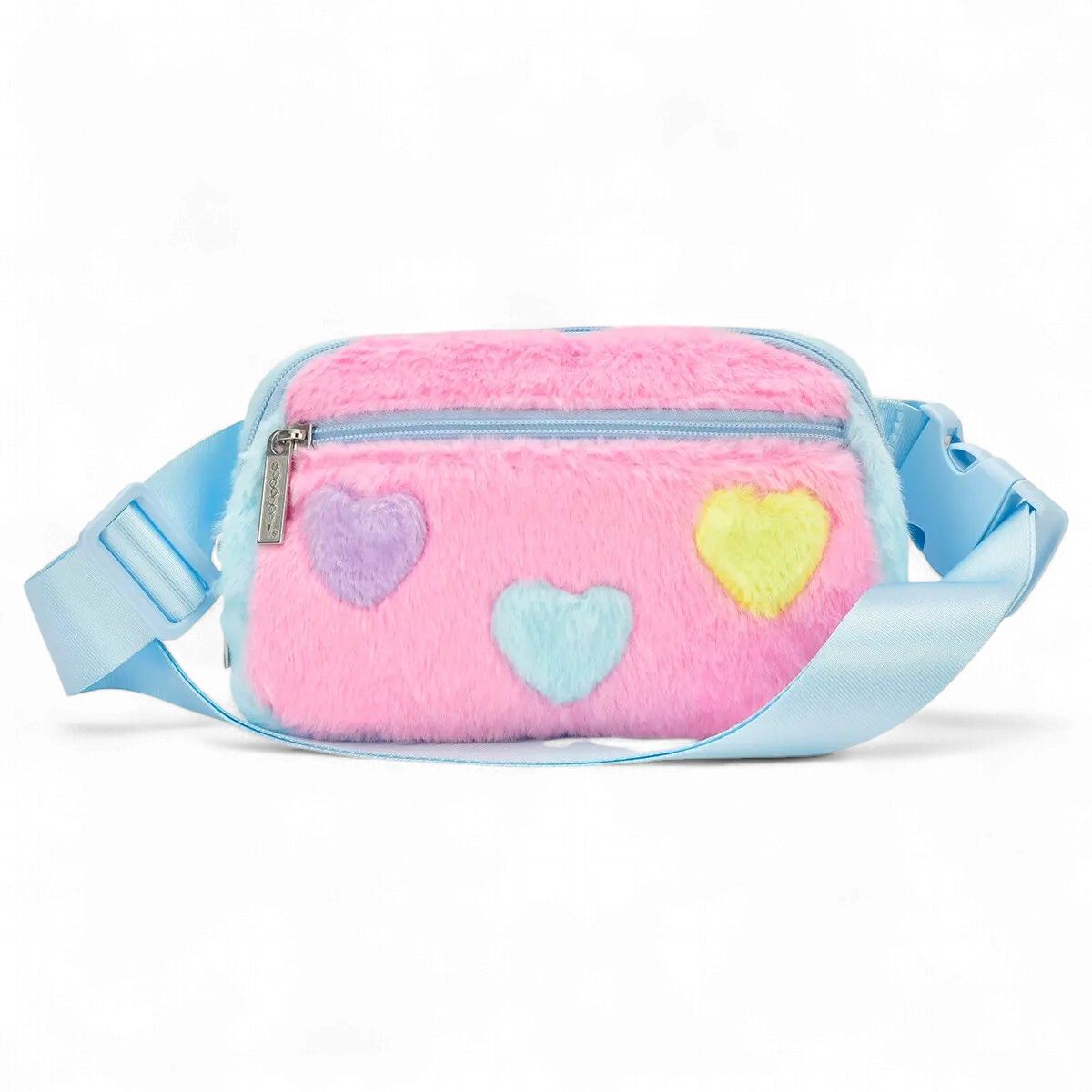 Hearts Color Block Belt Bag