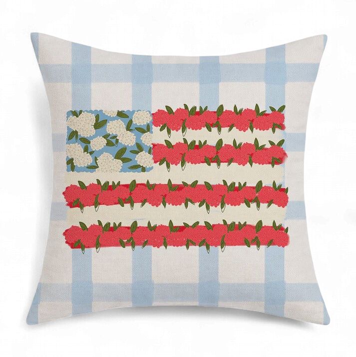 Floral Flag Pillow