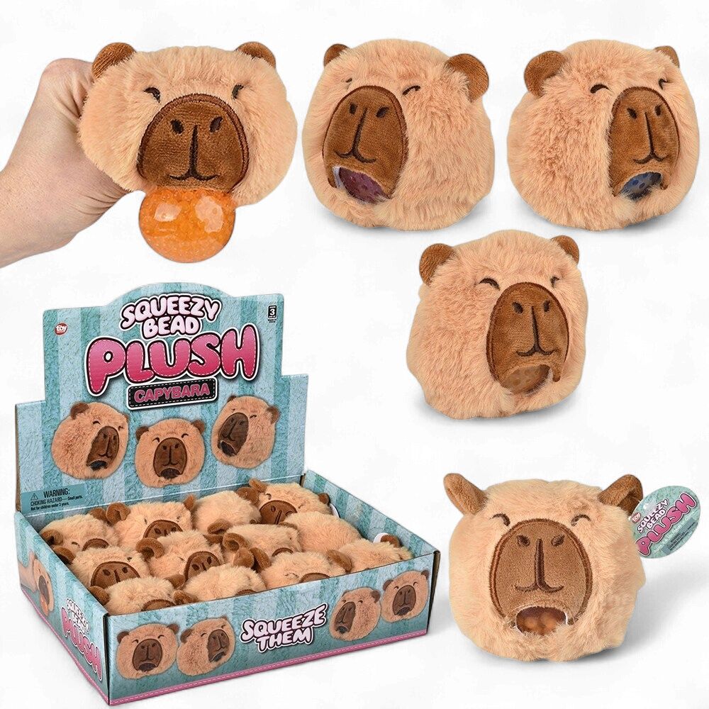 Capybara Squeezy Bead Plush Ball