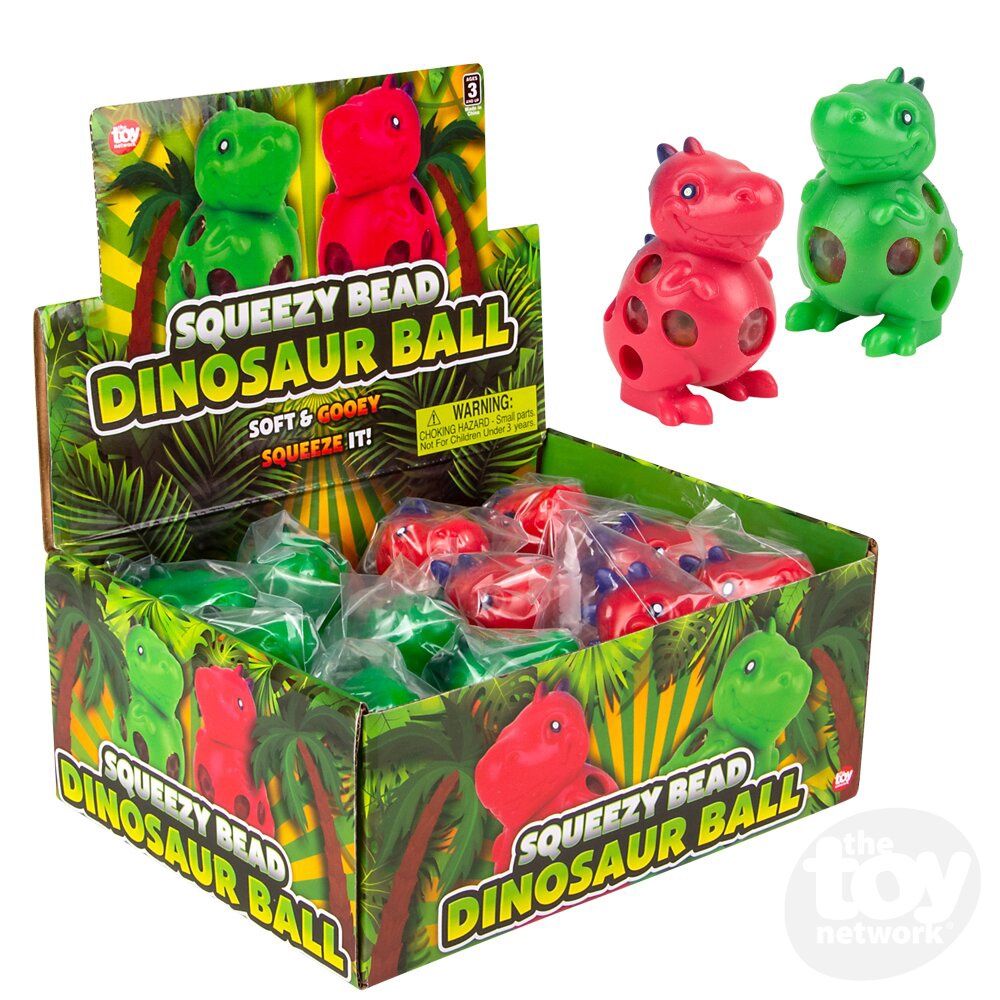 Squeezy Bead Dinosaur Ball
