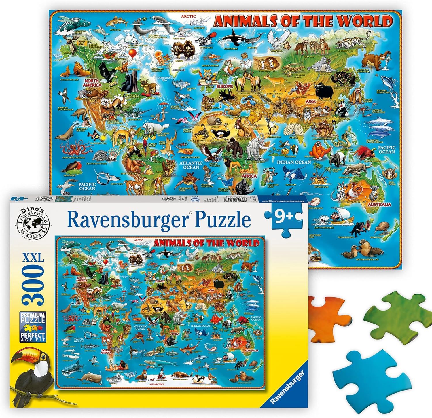 Animals of the World 300 Pc XXL Puzzle