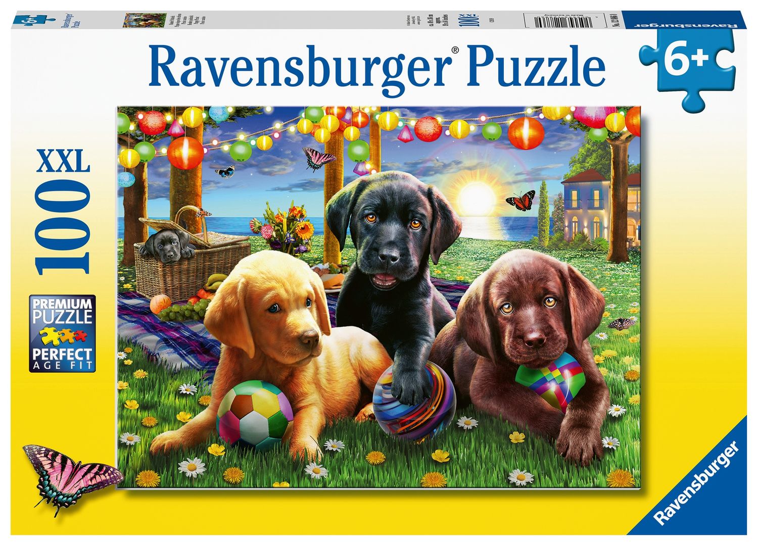 Puppy Picnic 100 Pc XXL Puzzle