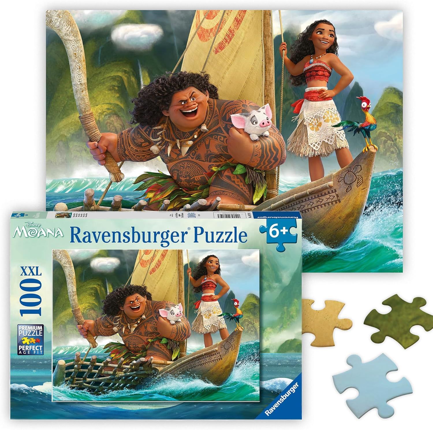 Moana and Maui 100 Pc XXL Puzzle