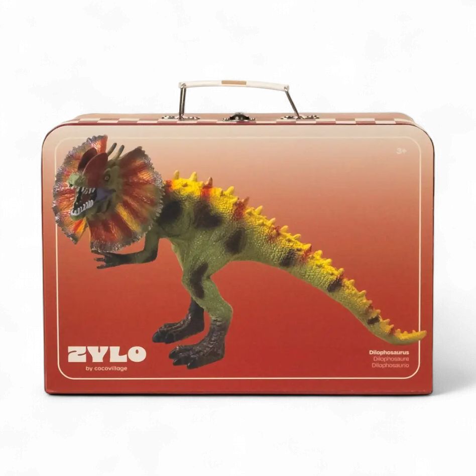 Dilophosaurus Dinosaur in a Collectible Box