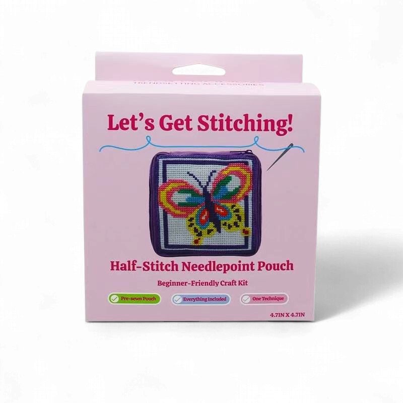 Needlepoint Bag Kit, Style: Butterfly