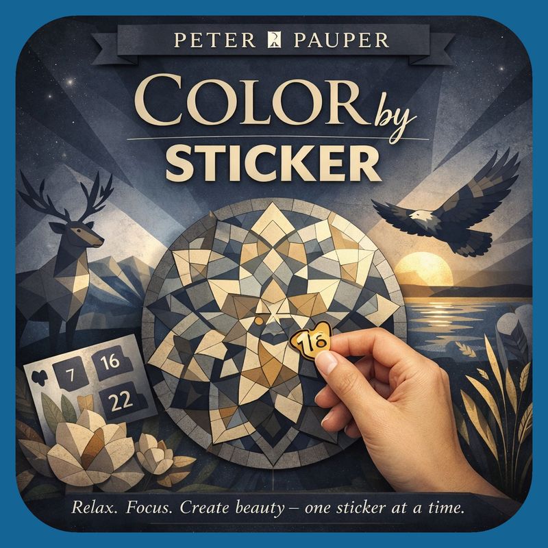 Large Print Color By Sticker