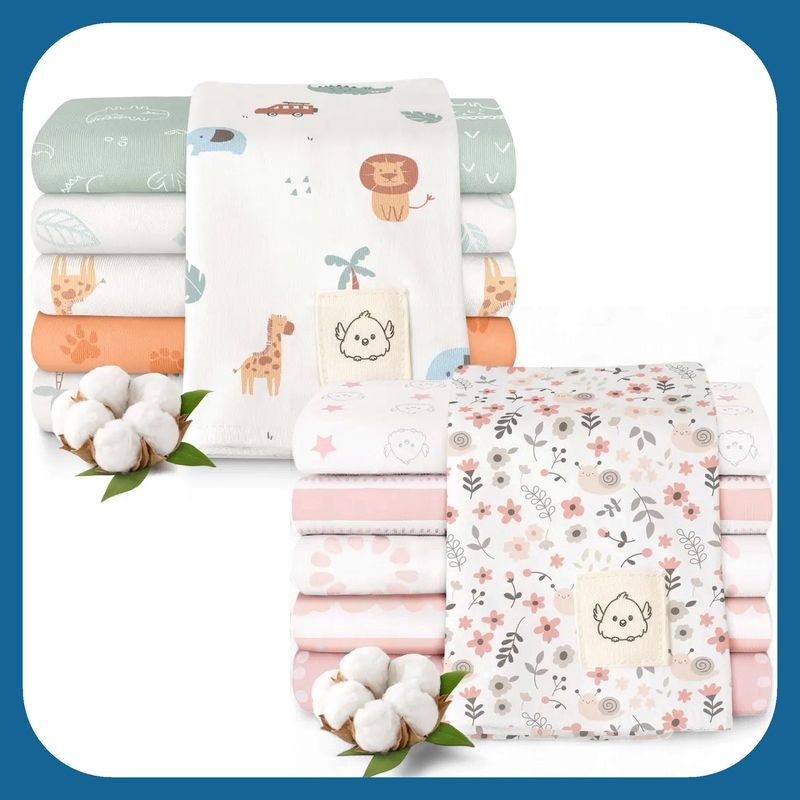 Shea Burp Cloths 6-pack