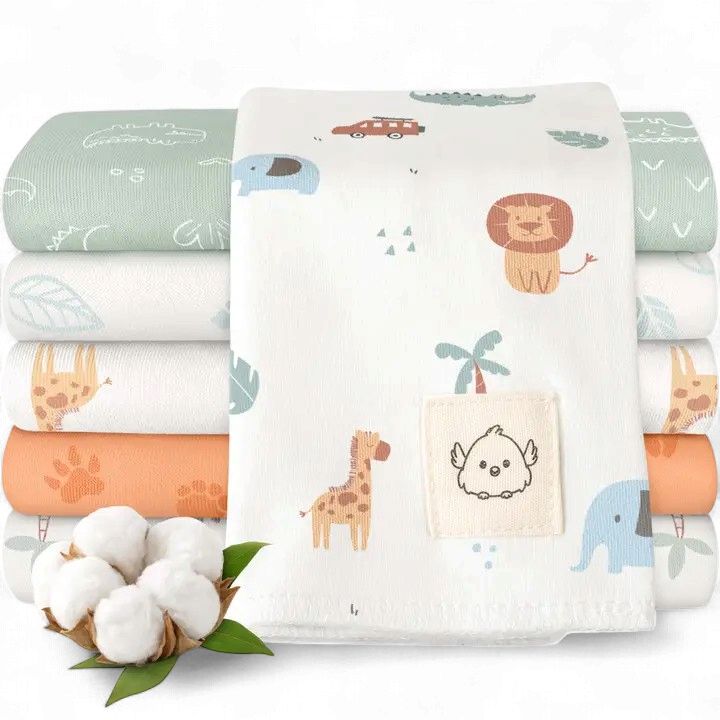 Shea Burp Cloths 6-pack, Style: Wilderness