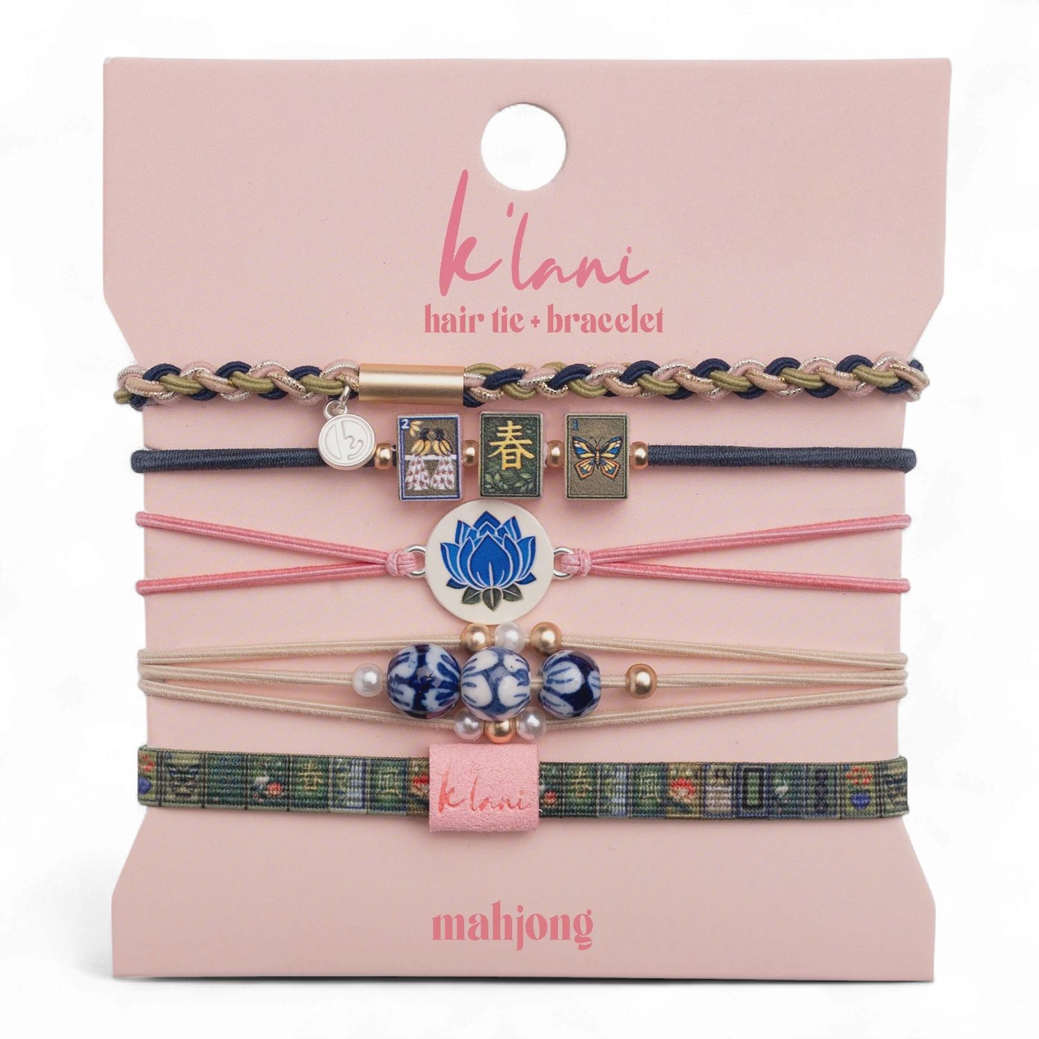 Mahjong Hair Tie Bracelets