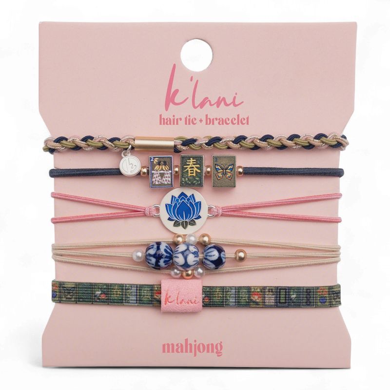 Mahjong Hair Tie Bracelets