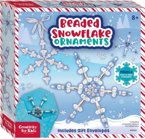 Holiday Beaded Snowflake Ornaments