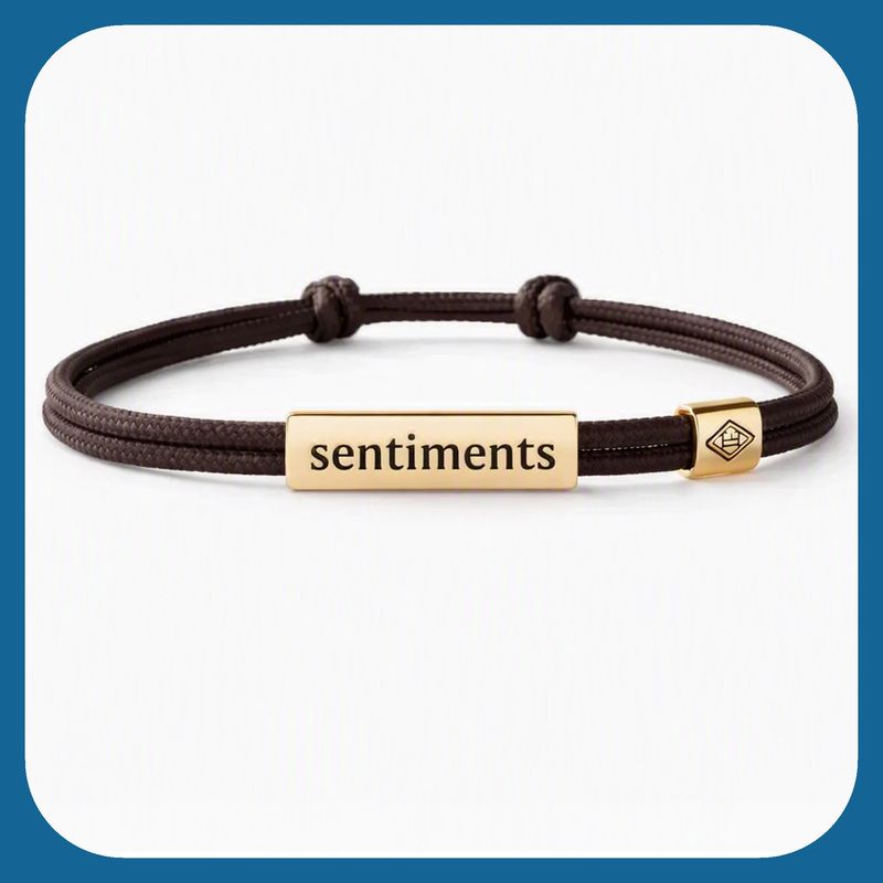 Sentiment Cord Bracelet