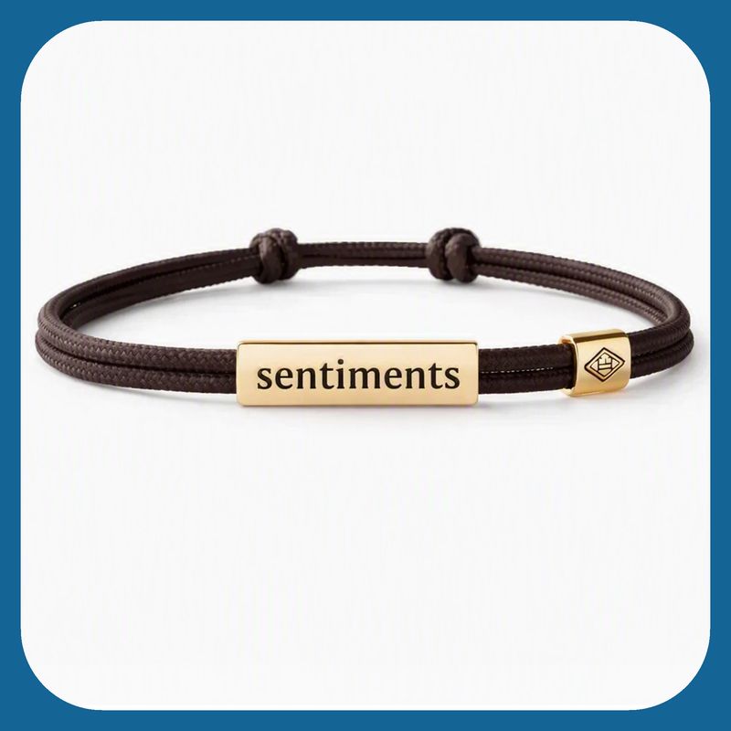 Sentiment Cord Bracelet