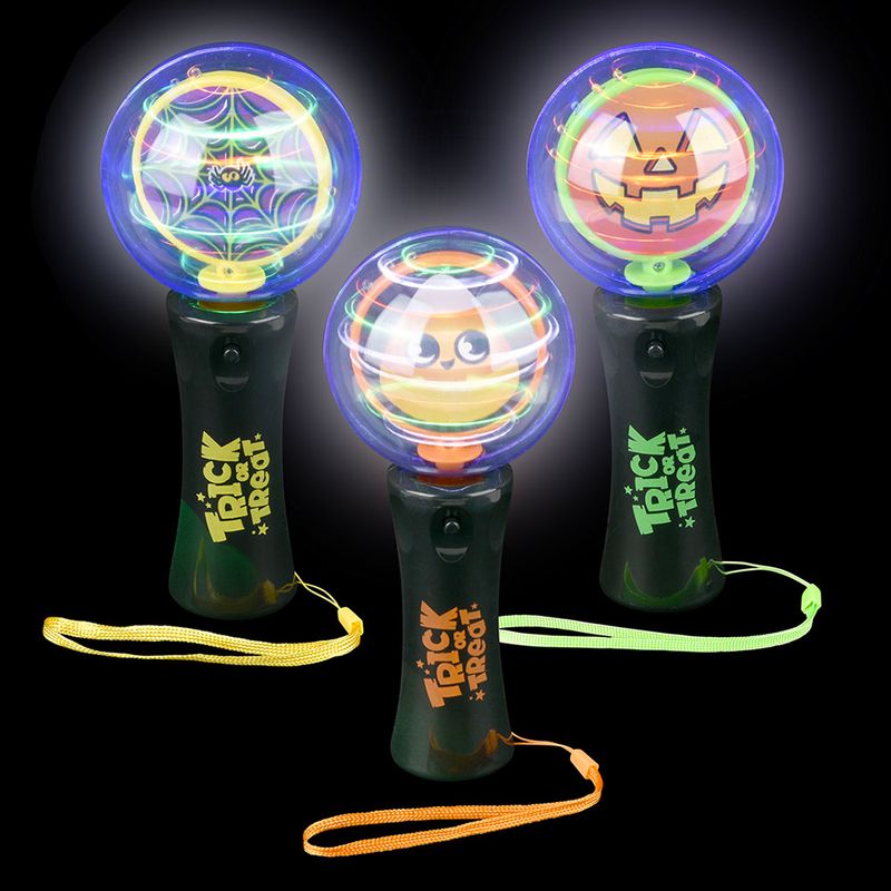 Light Up Halloween Magic Ball Wand 7.25in