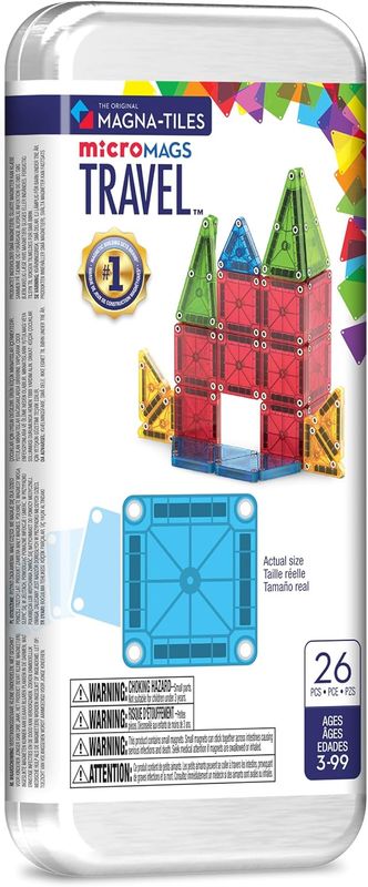 Magna-Tiles MicroMags 26 Piece Bold Colors