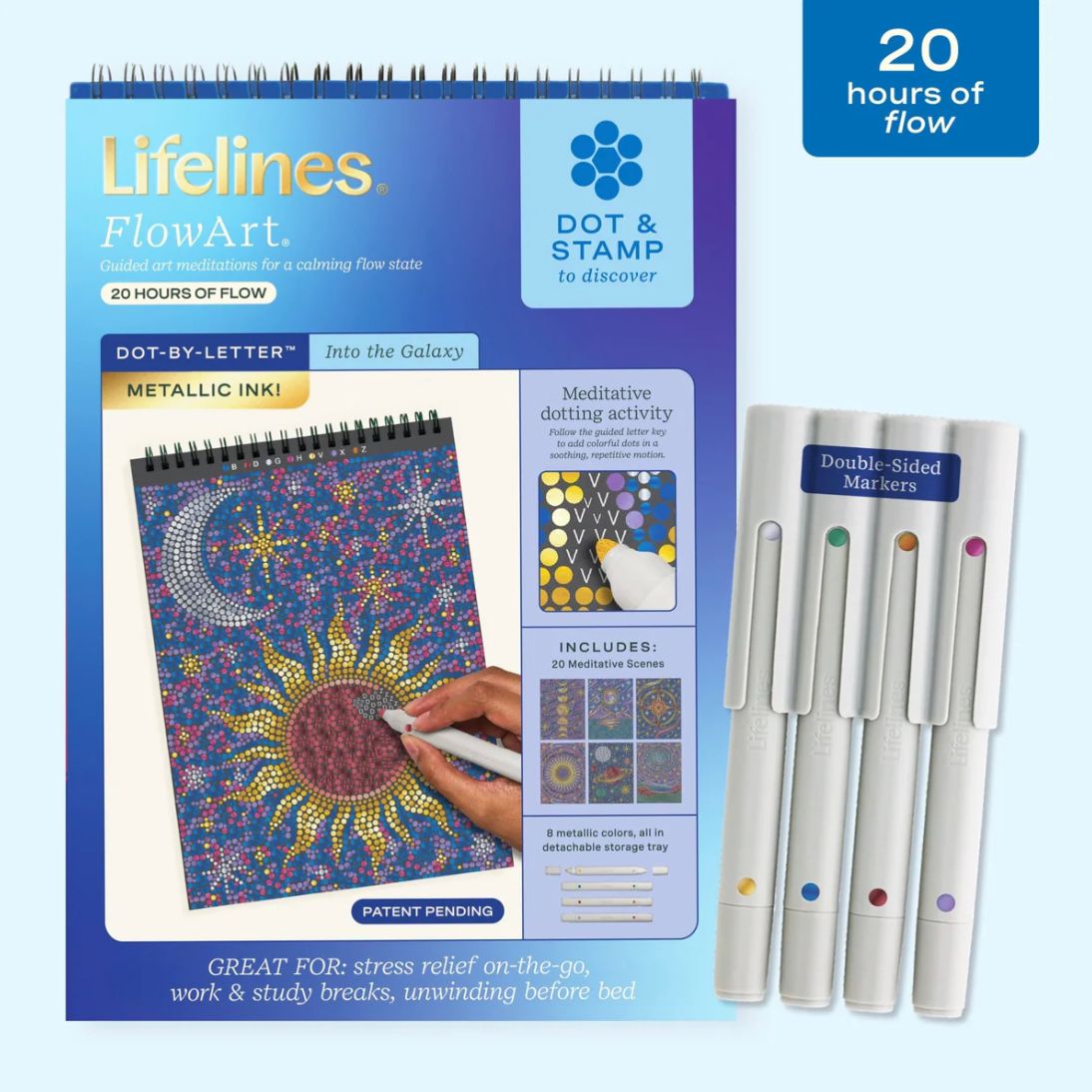 FlowArt Dot By Letter Metallic Ink, Style: Into the Galaxy
