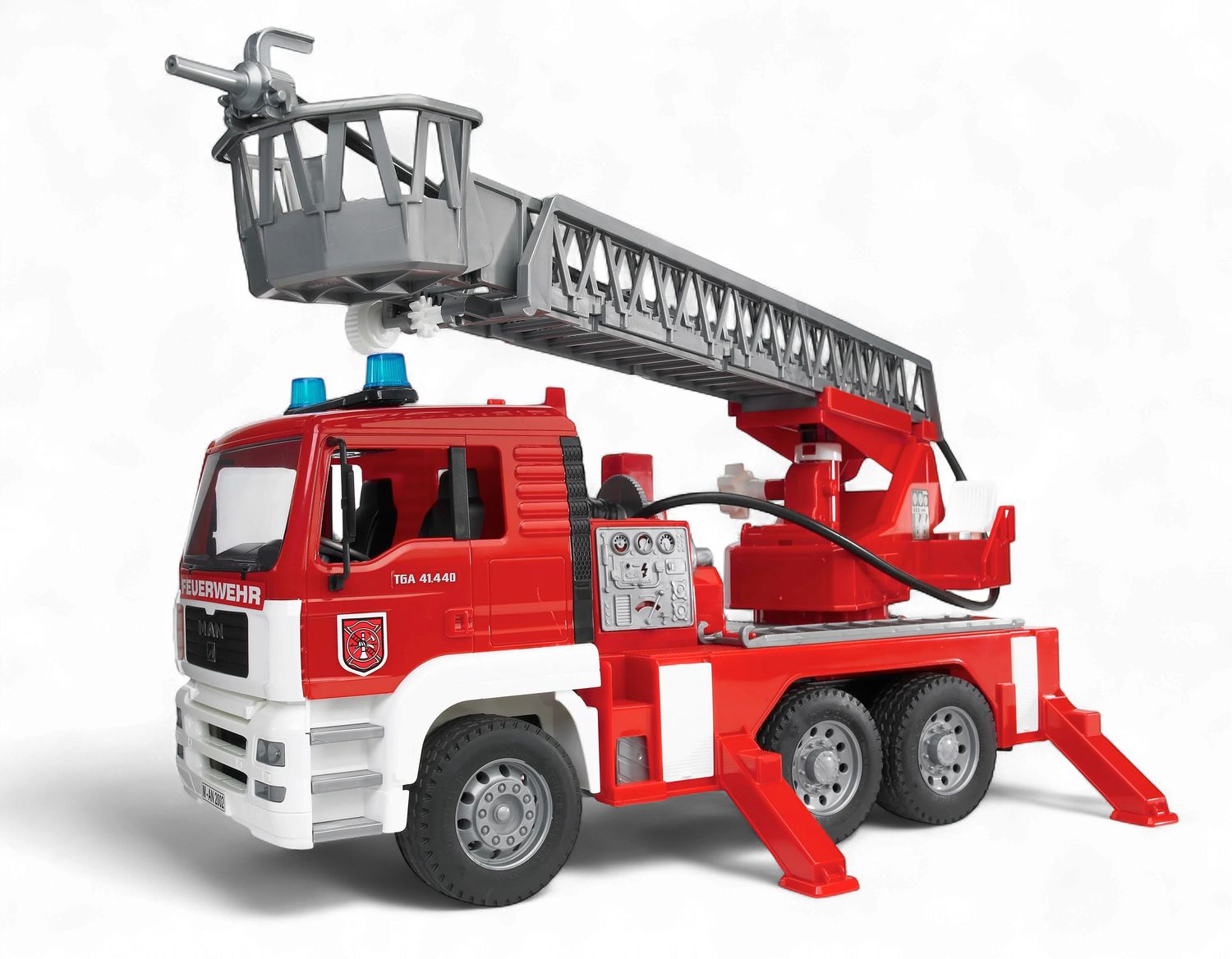 MAN TGA Fire Engine w/ Ladder Water Pump &amp; Light/Sound Module