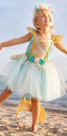 Mermalicious Dress with Tail, Size 3-4