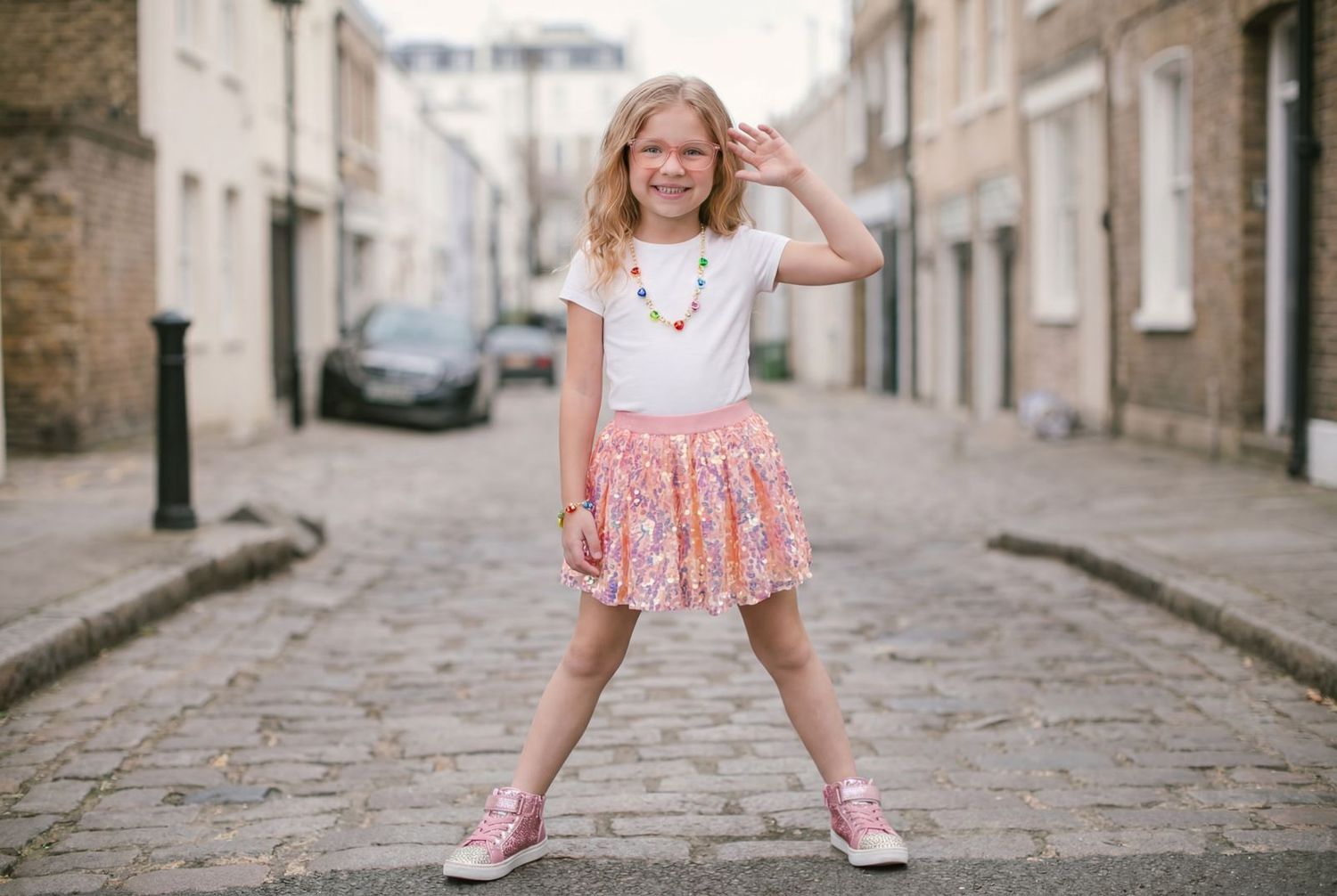 Center Stage Skirt, Hot Pink, Size 4-6