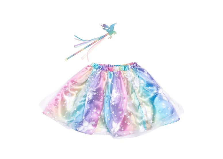 Enchanted Unicorn Skirt &amp; Wand Set, Size 4-6