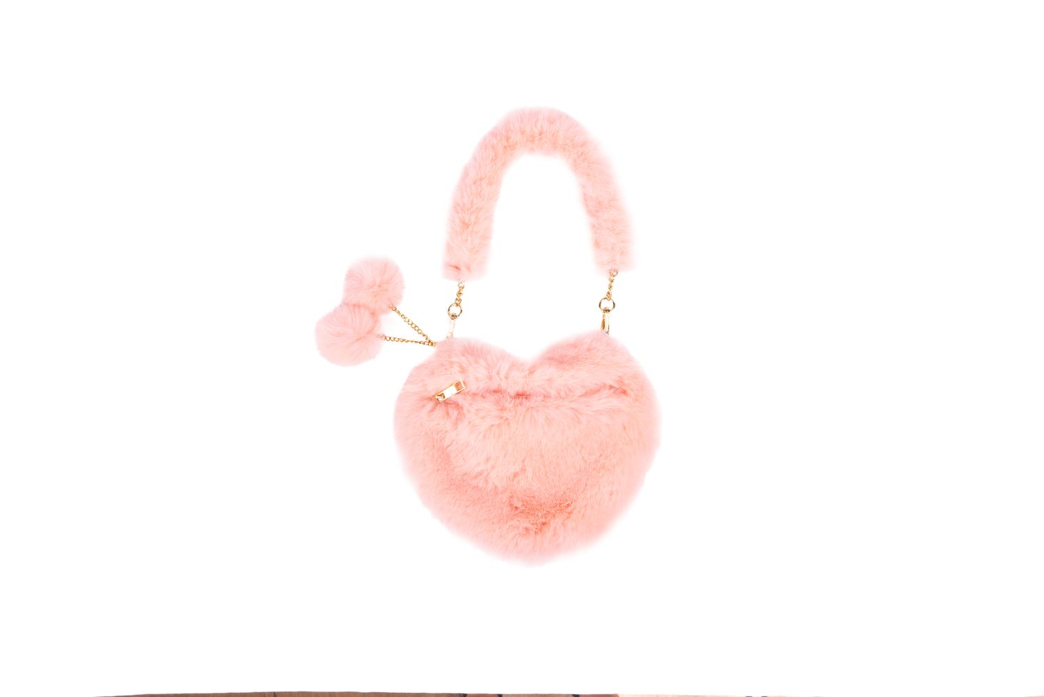 Peach Passion Furry Purse