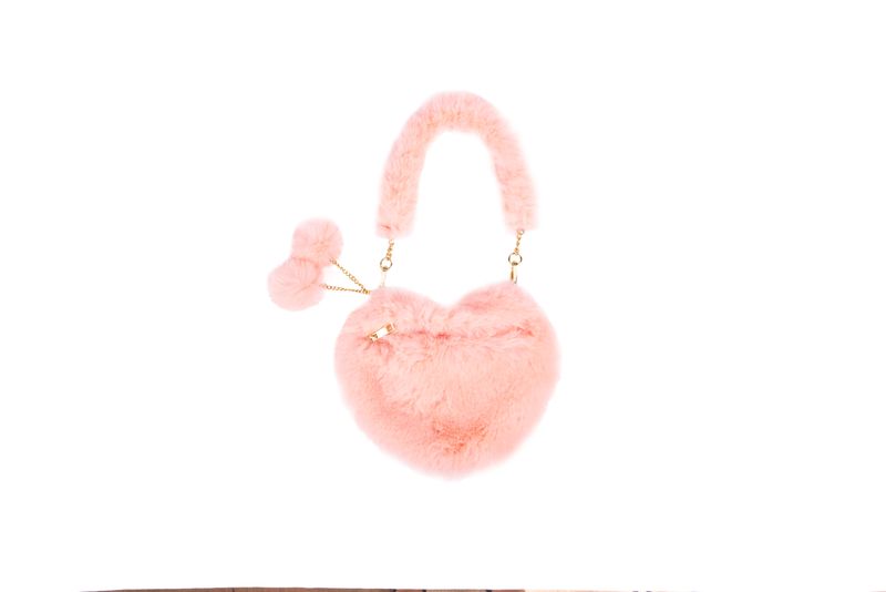 Peach Passion Furry Purse