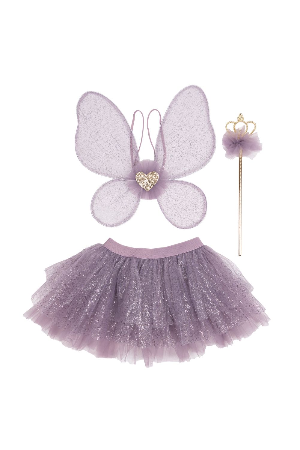 Royal Fairy Princess Skirt Set, Size 4-6, Purple