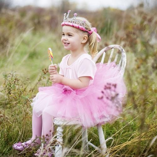 Ribbon Tiara, Dk Pink