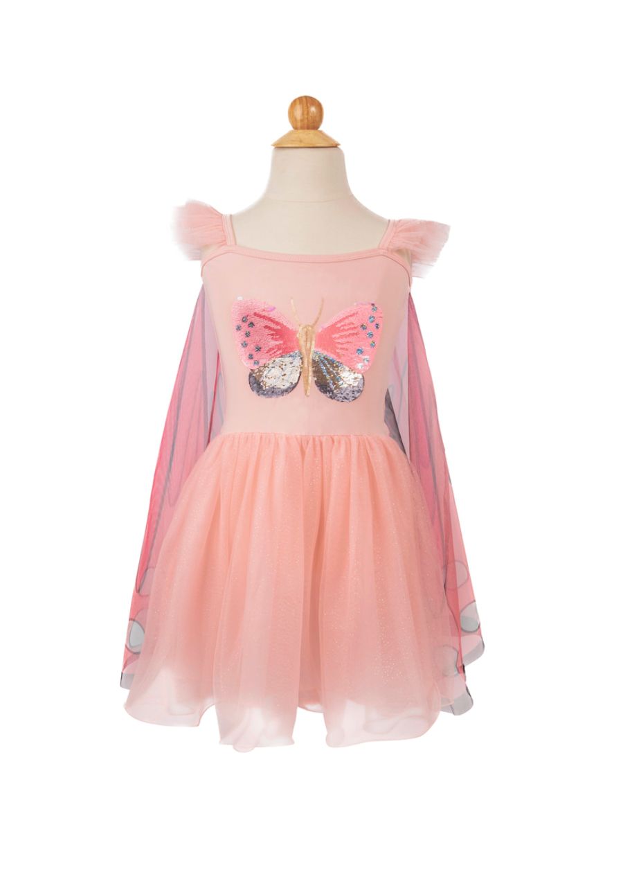 Sequins Secret Butterfly Twirl Dress with Wings