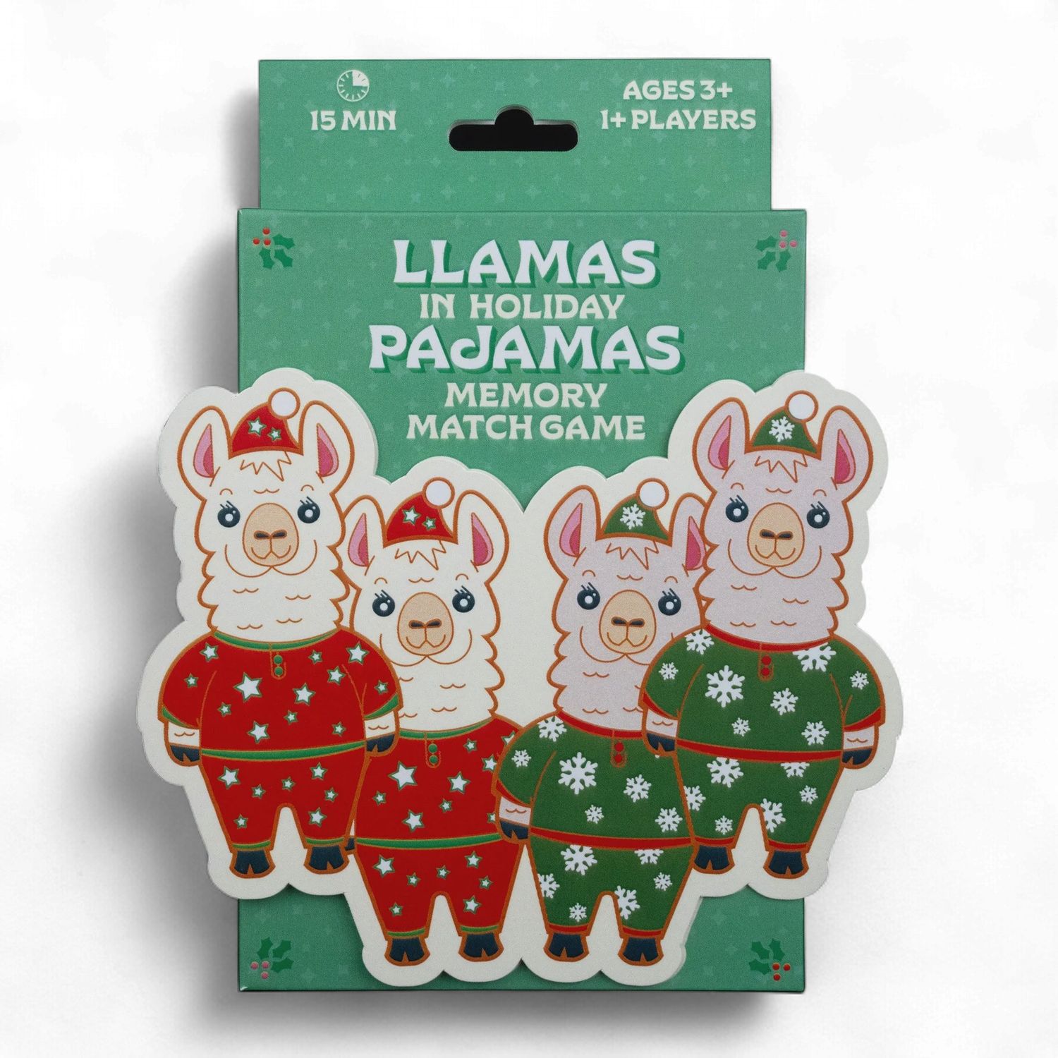 Llamas in Holiday Pajamas