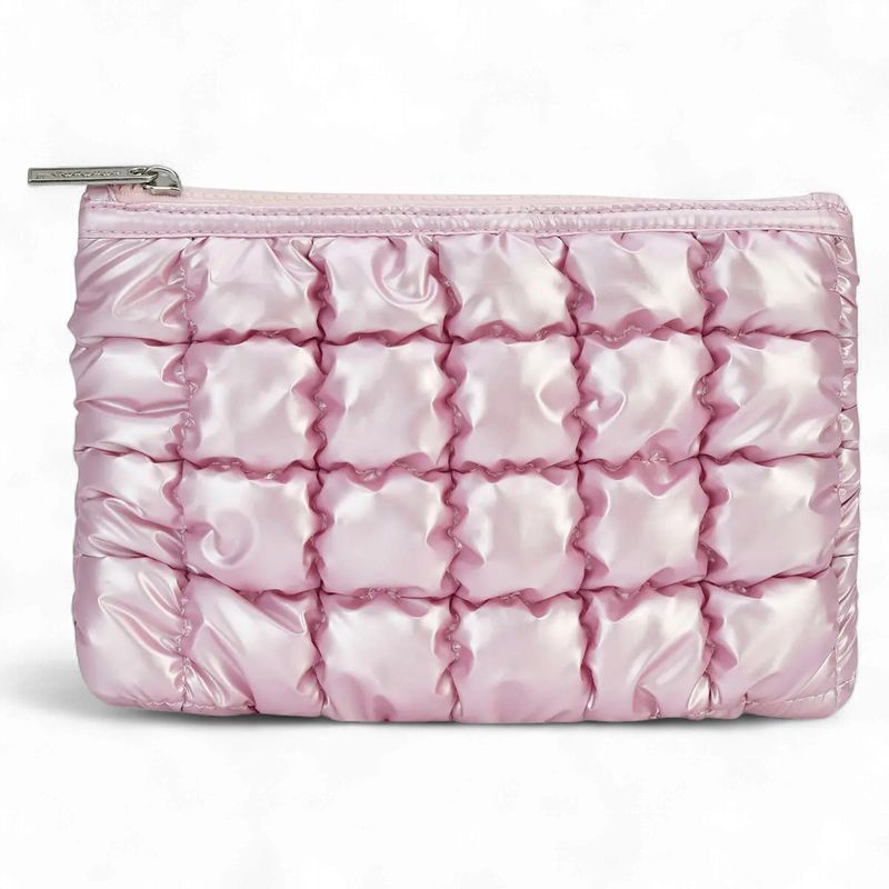 Icy Rose Puffer Pouch