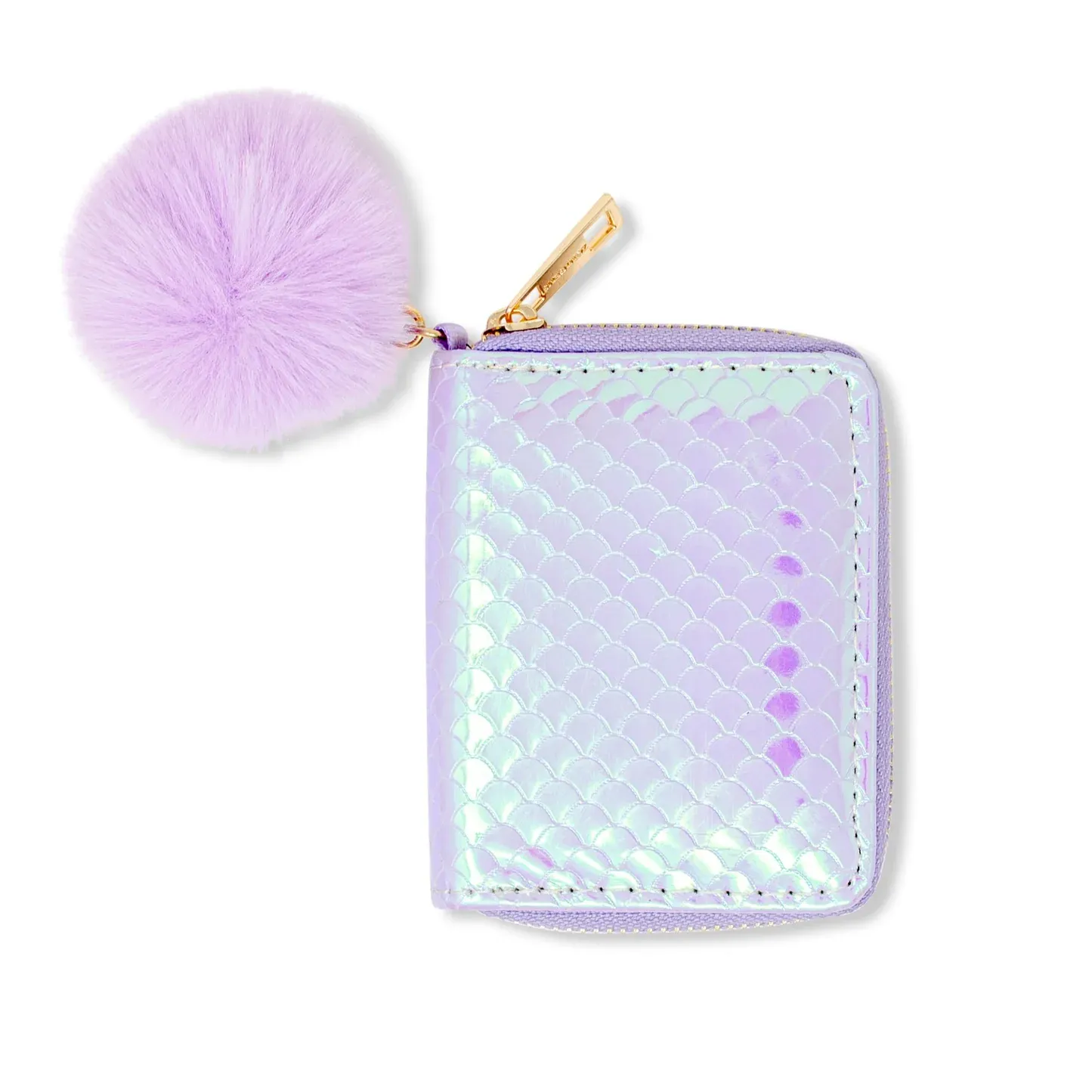 Mermaid Scale Wallet, Color: Purple