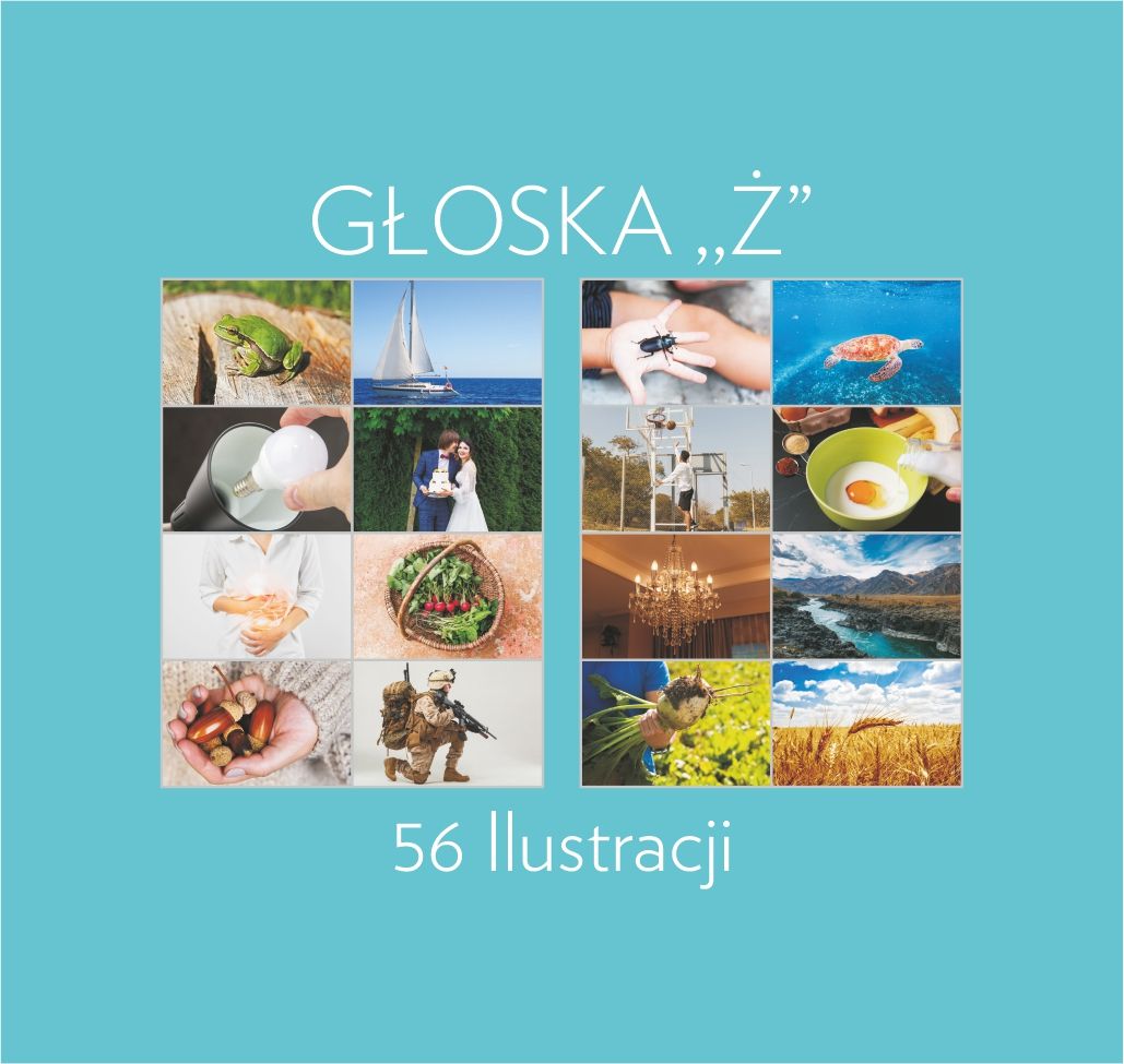 Głoska ,,Ż'' 56 Ilustracji Materiał do samodzielnego wydruku PDF