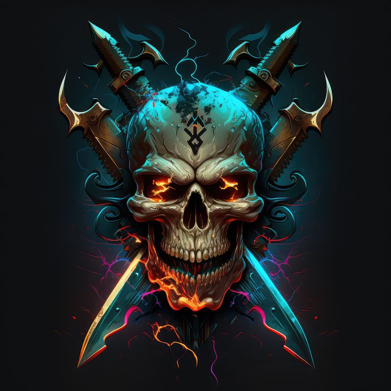 Fantasy Warrior Skulls