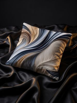 Vibrant Curves Premium Pillows