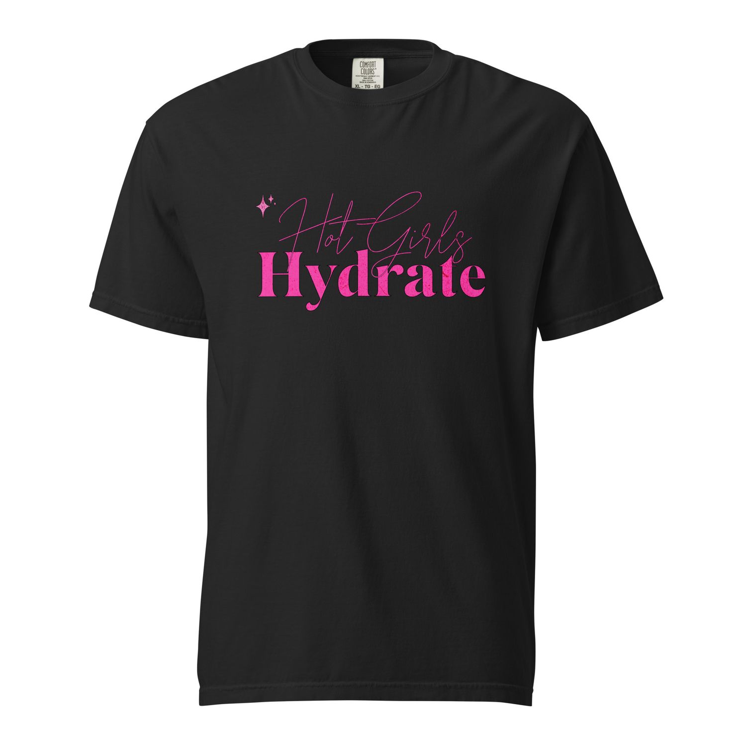 Hot Girls Hydrate, Color: Black, Size: Medium