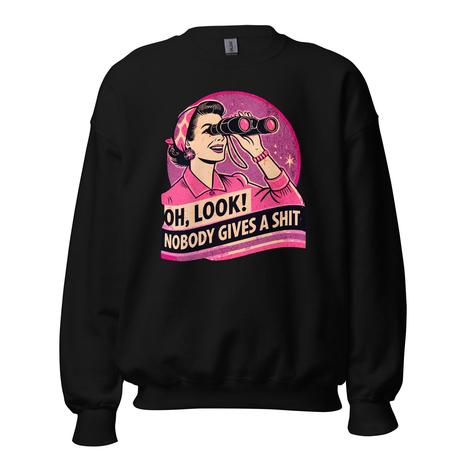 Oh Look! Nobody Gives A Sh!t, Color: Black, Size: Medium