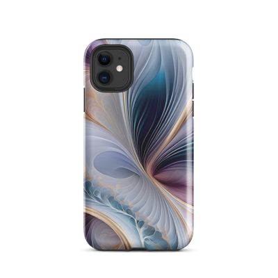 Serenity Flow - Pastel Blues and Purples Abstract Art Tough Case for iPhone®