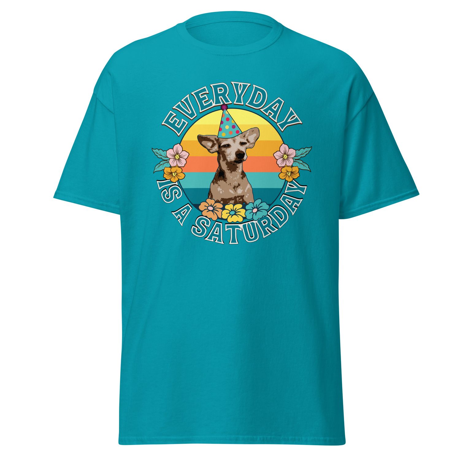 Everyday is a Saturday, Color: Tropical Blue, Size: Medium