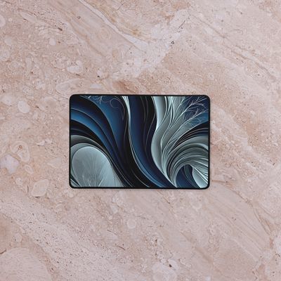 Golden Air – Indigo Flowing Abstract