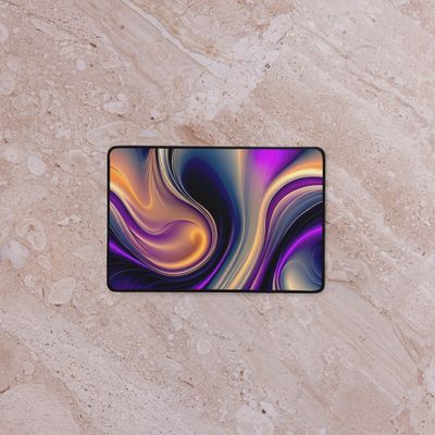 Mystic Flow-Vivid Purple, Gold, and Navy