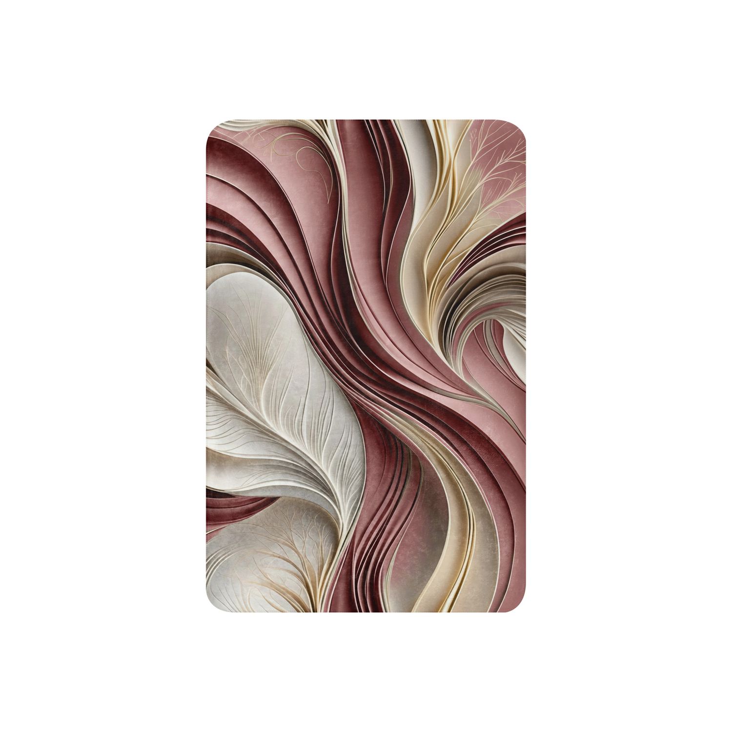 Golden Air – Rose Champagne Flowing Abstract, Size: 37×57