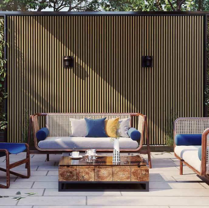 PAREMENT MÉTALLIQUE EFFET BOIS 20X20 PAREMENT MÉTALLIQUE EFFET BOIS 20X20