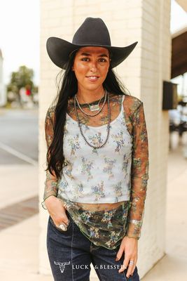 Lucky Camo Floral Mesh