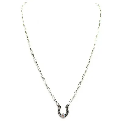 Sw Horseshoe Rhinestone Necklace