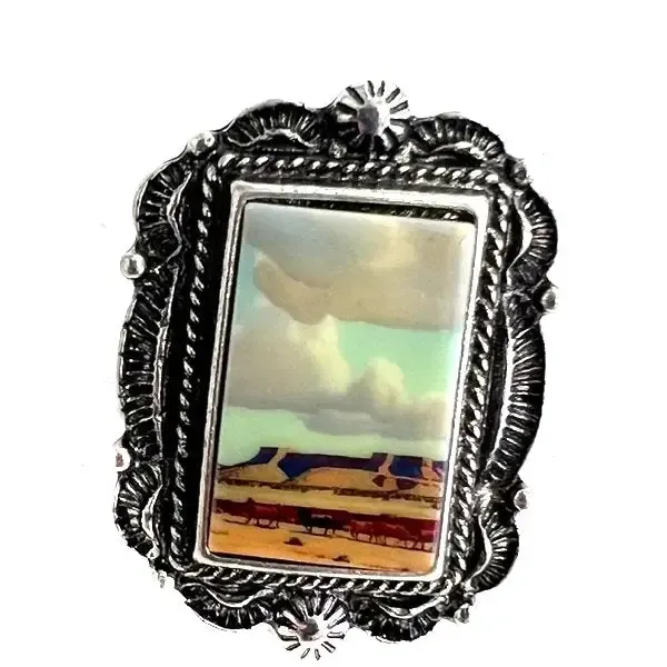 Sw Wester Desert Scene Ring